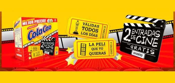 Consigue 2 entradas de cine con Cola Cao