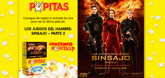 Entradas de cine gratis para Sinsajo con Popitas