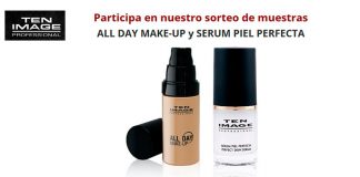 Muestras de maquillaje y sérum con Ten Image Muestras de maquillaje y sérum con Ten Image