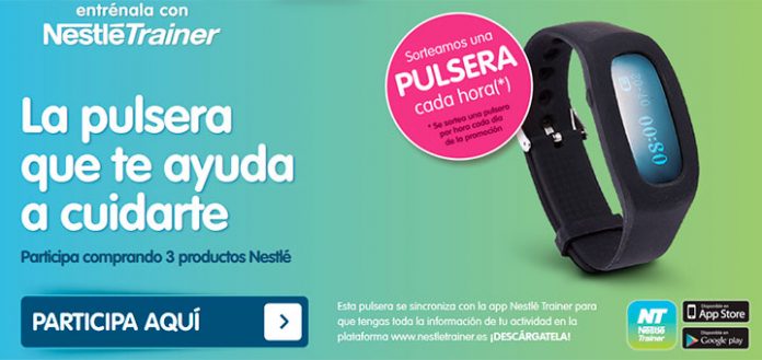 Nestlé Trainer sortea una pulsera cada hora