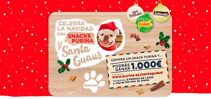 Purina sortea 5 premios de 1000 euros y Snacks