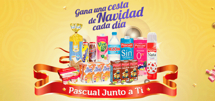 Gana una cesta de Navidad cada día con Pascual