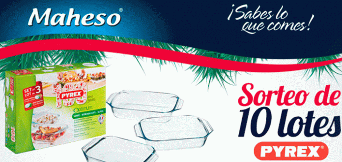 Maheso sortea 10 lotes Pyrex