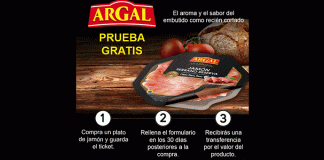 Prueba gratis Jamón Serrano Argal Prueba gratis Jamón Serrano Argal
