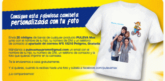 Camiseta personalizada con Puleva