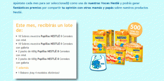 Consigue un lote de papillas Nestlé Consigue un lote de papillas Nestlé