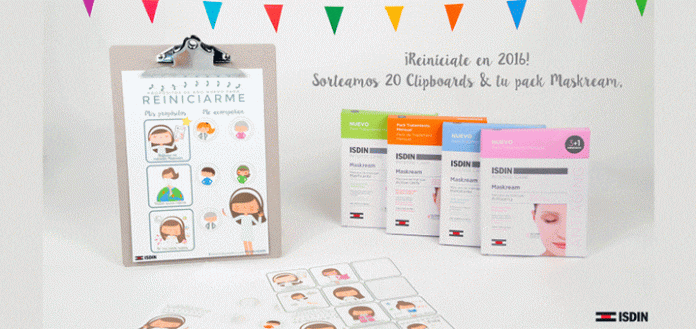 Isdin sortea 20 Clipboards de adhesivos y pack Maskream