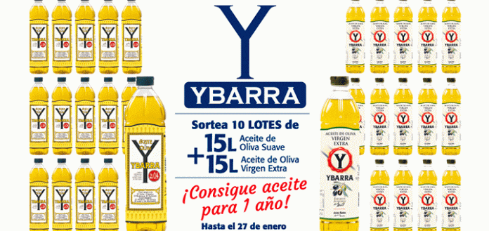Sorteo de 10 lotes de aceite de oliva Ybarra