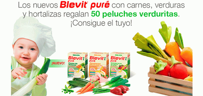 Blevit puré sortea 50 cestas de verduritas de peluche