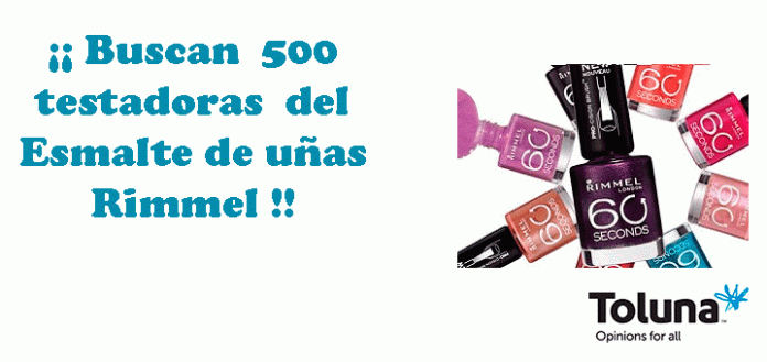 Buscan 500 testadoras del Esmalte de uñas Rimmel