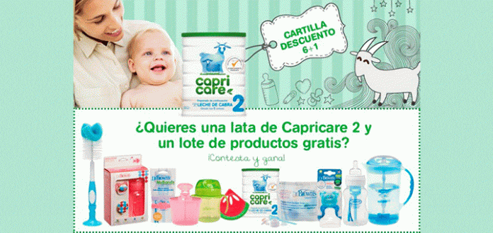 Consigue un lote de productos con Capricare