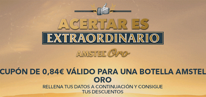 Cupón descuento en Amstel Oro