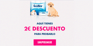 Descuento de 2 euros en Scottex Descuento de 2 euros en Scottex