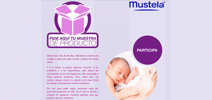 Muestra gratis de producto Mustela Muestra gratis de producto Mustela