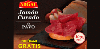 Prueba gratis Jamón Curado de pavo Argal