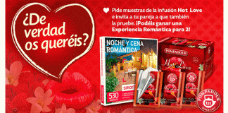 Muestras gratis de infusión Hot Love Pompadour Muestras gratis de infusión Hot Love Pompadour