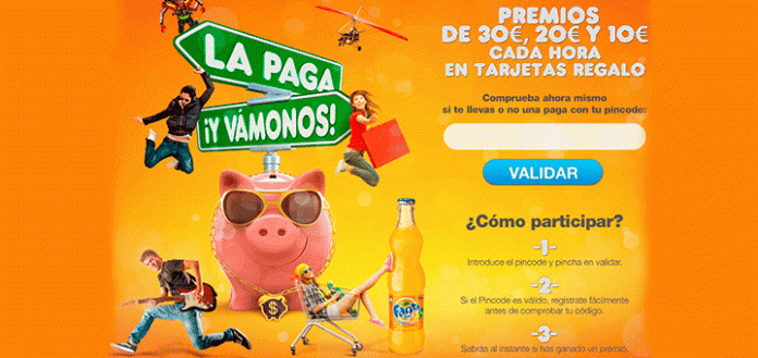 Fanta sortea premios cada hora