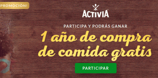 Gana 1 año de compra gratis con Activia Gana 1 año de compra gratis con Activia
