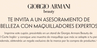Giorgio Armani te invita a un asesoramiento de belleza Giorgio Armani te invita a un asesoramiento de belleza