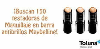 Buscan testadoras de barra antibrillos Maybelline Buscan testadoras de barra antibrillos Maybelline