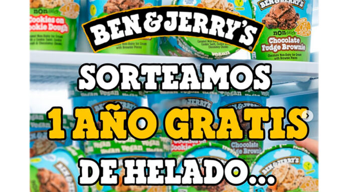 Consigue helado gratis con Ben & Jerry's