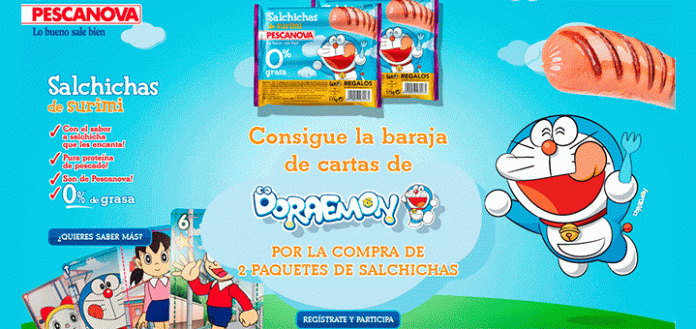 Consigue la baraja de cartas de Doraemon