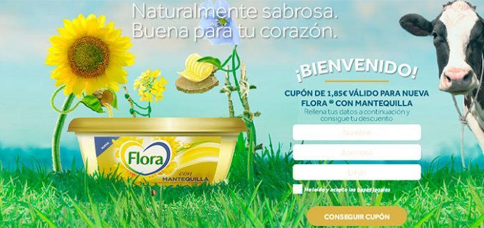 Si te gustaría conseguir un descuento en la nueva Flora con Mantequilla