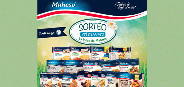 Maheso sortea 25 lotes de productos