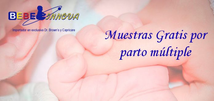 Muestras gratis por parto múltiple con Bebe Innova