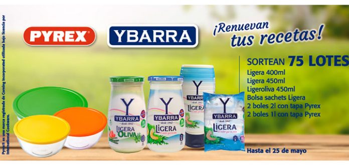 Ybarra y Pyrex sortea 75 lotes de productos
