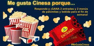 Cinesa sortea entradas de cine y menús Cinesa sortea entradas de cine y menús