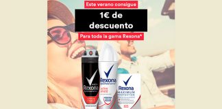 Consigue 1 euro de descuento en Rexona Consigue 1 euro de descuento en Rexona