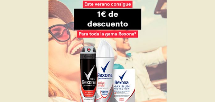 Consigue 1 euro de descuento en Rexona