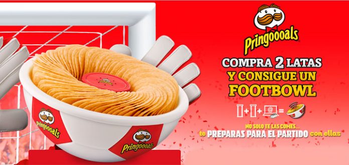 Consigue un footBowl con Pringles