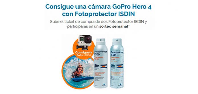 Gana una GoPro Hero 4 con ISDIN