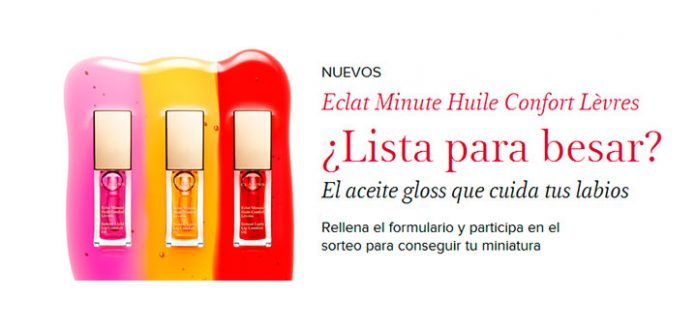 Gana una muestra de Huile Confort Lèvres de Clarins