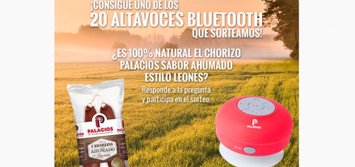 Palacios sortea 20 altavoces Bluetooth