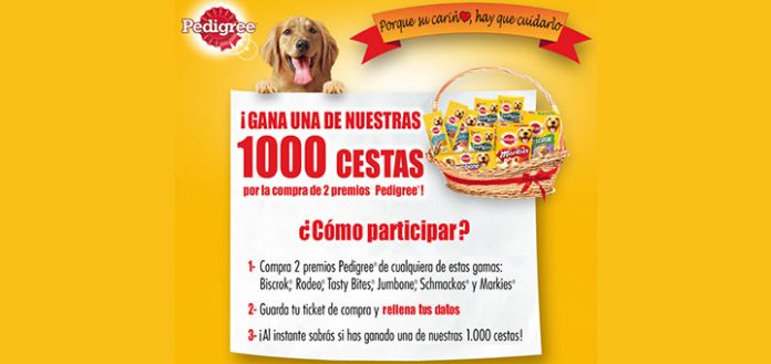 Pedigree sortea 1.000 cestas