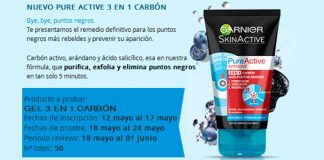 Prueba gratis Pure Active 3 en 1 Carbón Prueba gratis Pure Active 3 en 1 Carbón