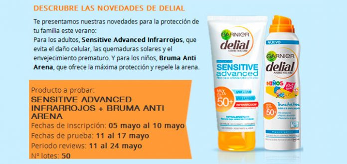 Prueba gratis Sensitive Advanced Infrarrojos Delial