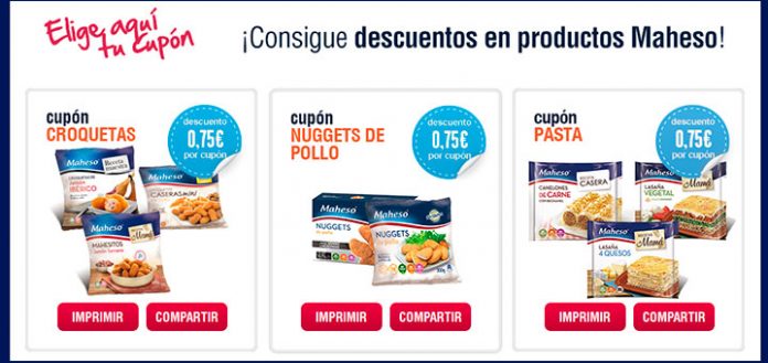 Consigue cupones descuento Maheso