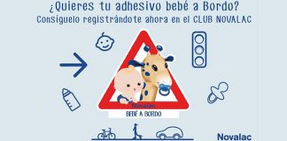 Consigue un adhesivo Bebé a Bordo con Novalac Consigue un adhesivo Bebé a Bordo con Novalac