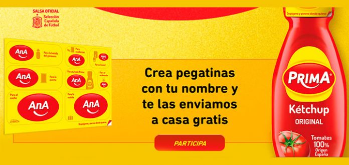 Gana pegatinas personalizadas con Prima