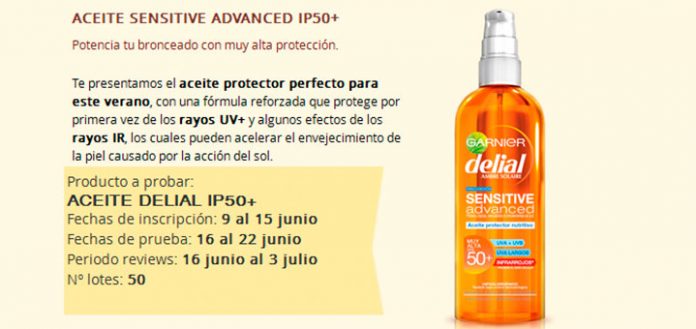 Prueba gratis Aceite Sensitive Delial