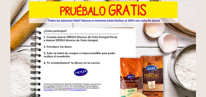 Prueba gratis azúcar moreno Sidul