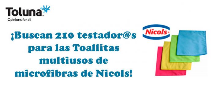 Prueba gratis las toallitas multiusos de Nicols