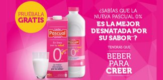 Prueba gratis Leche Pascual 0% Prueba gratis Leche Pascual 0%