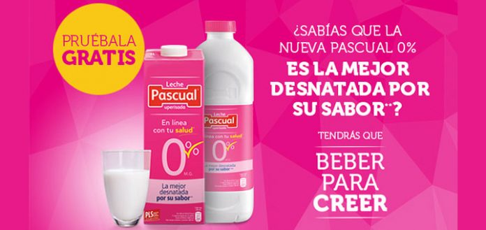 Prueba gratis Leche Pascual 0%