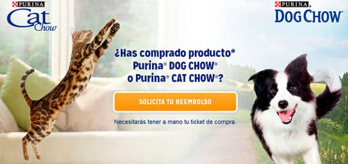 Prueba gratis Purina Cat Chow y Purina Dog Chow
