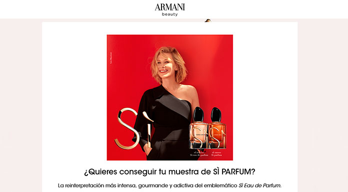 Muestras gratis de Sì Giorgio Armani